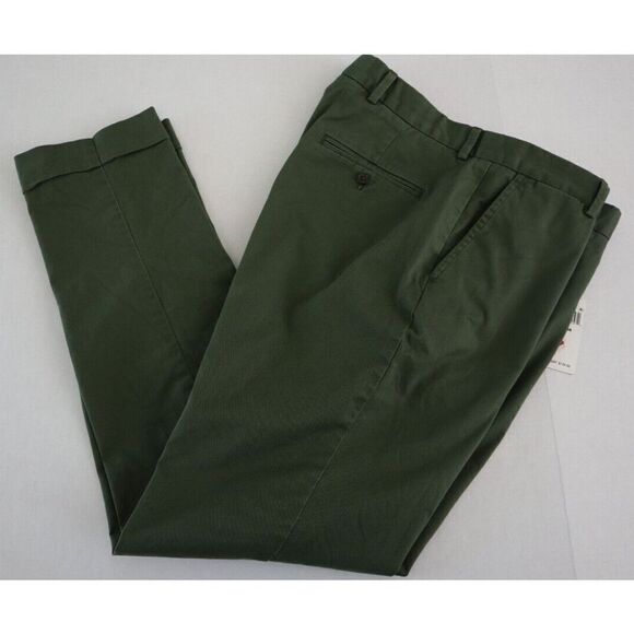Polo Ralph Lauren Men's 38x34 New Army Olive Green Stretch Chino Suit Pants $148 - Picture 9 of 11